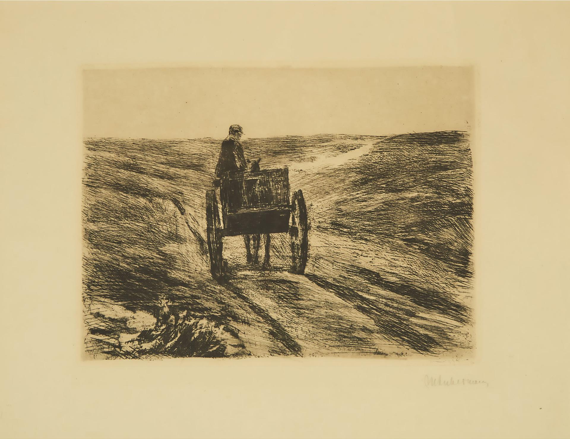 Max Liebermann (1847-1935) - Karre In Den Dünen, 1900 [schiefler, 50 Iii B (Von C)]