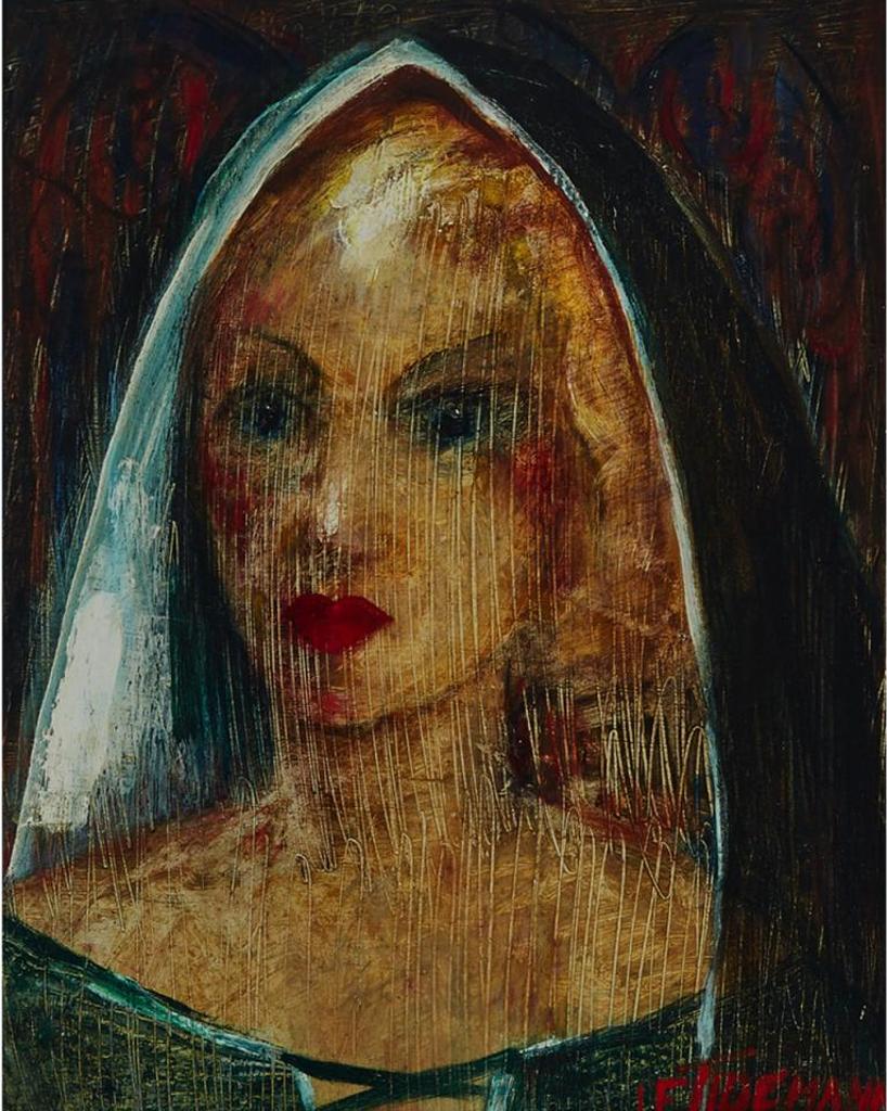 Janis Ferdinands Tidemanis (1897-1964) - Portrait Of A Woman In A Veil