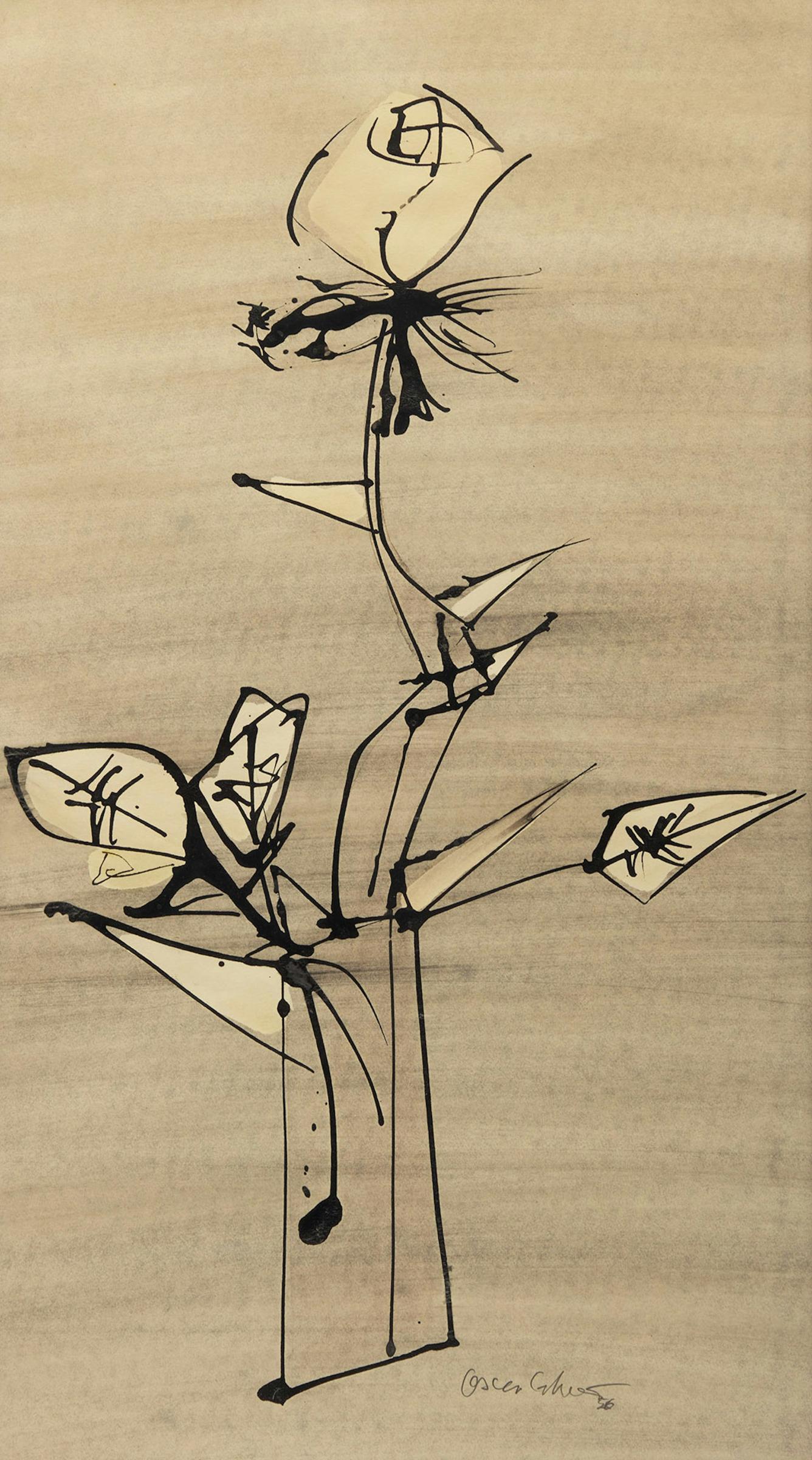 Oscar Cahén (1915-1956) - Untitled (Rose)