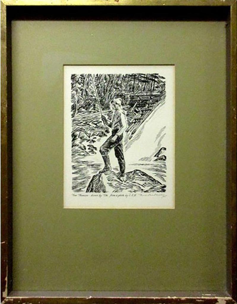 Thoreau MacDonald (1901-1989) - Tom Thomson - Drawn By T.M. From A Photo By L.S.H.