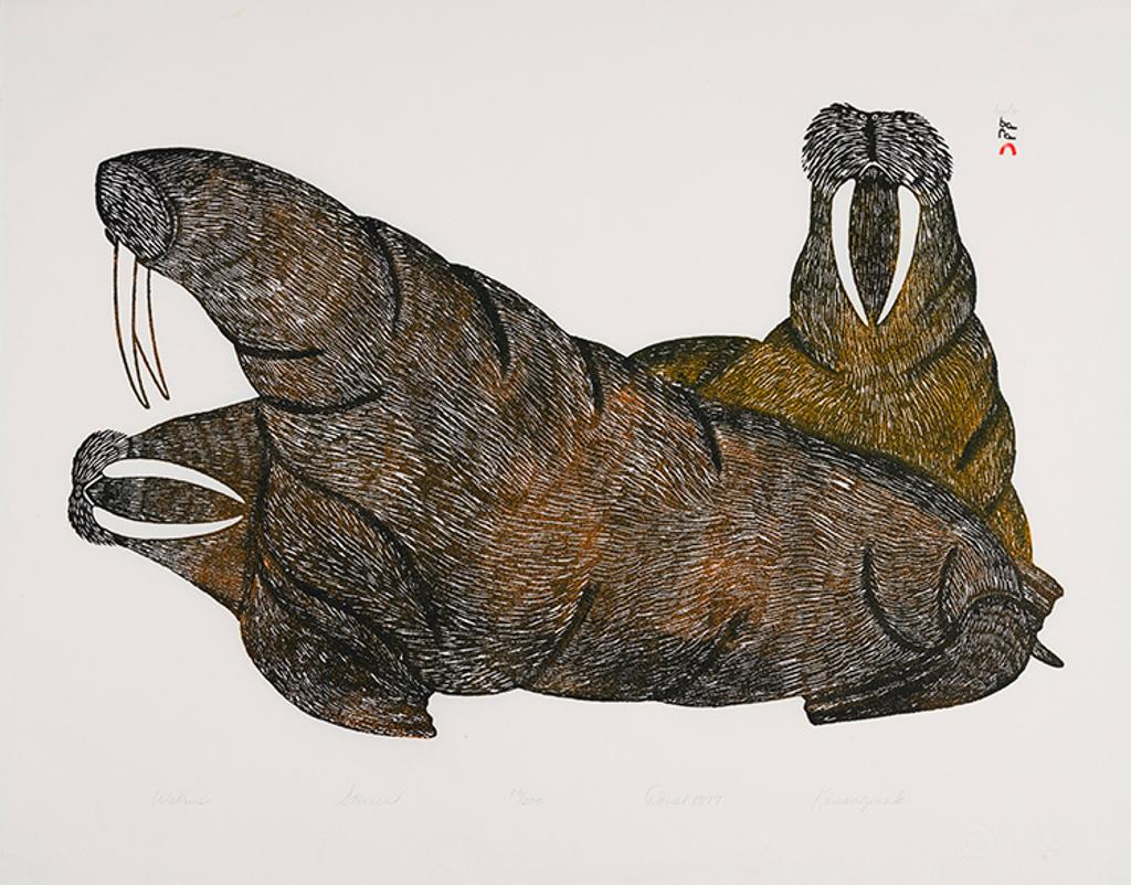 Kananginak Pootoogook (1935-2010) - Walrus