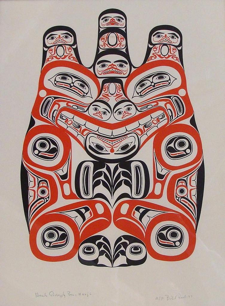 Bill (William) Ronald Reid (1920-1998) - Haida Grizzly Bear