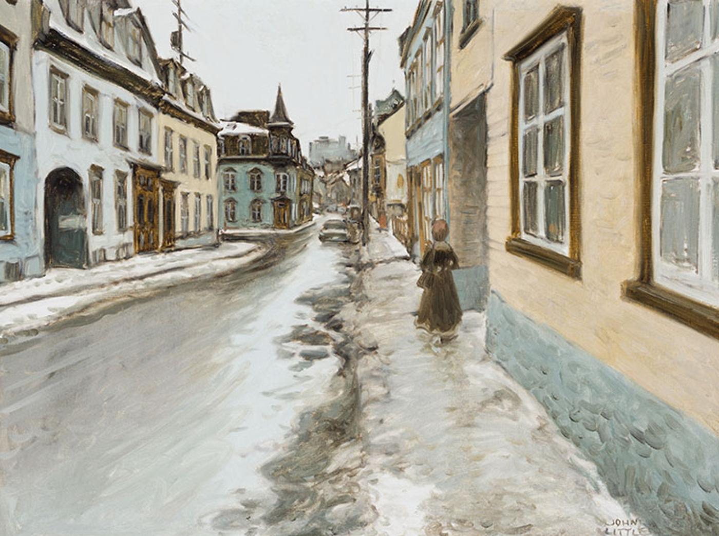 John Geoffrey Caruthers Little (1928-2024) - Rue St-Vallier, Looking to Place Lépine, Québec