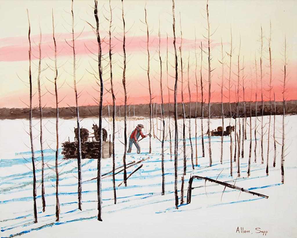 Allen Fredrick Sapp (1929-2015) - Chopping Wood