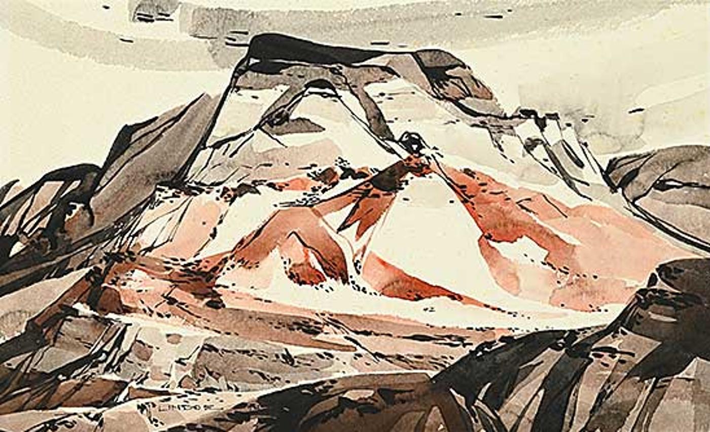 Luke Orton Lindoe (1913-1998) - Badlands #1