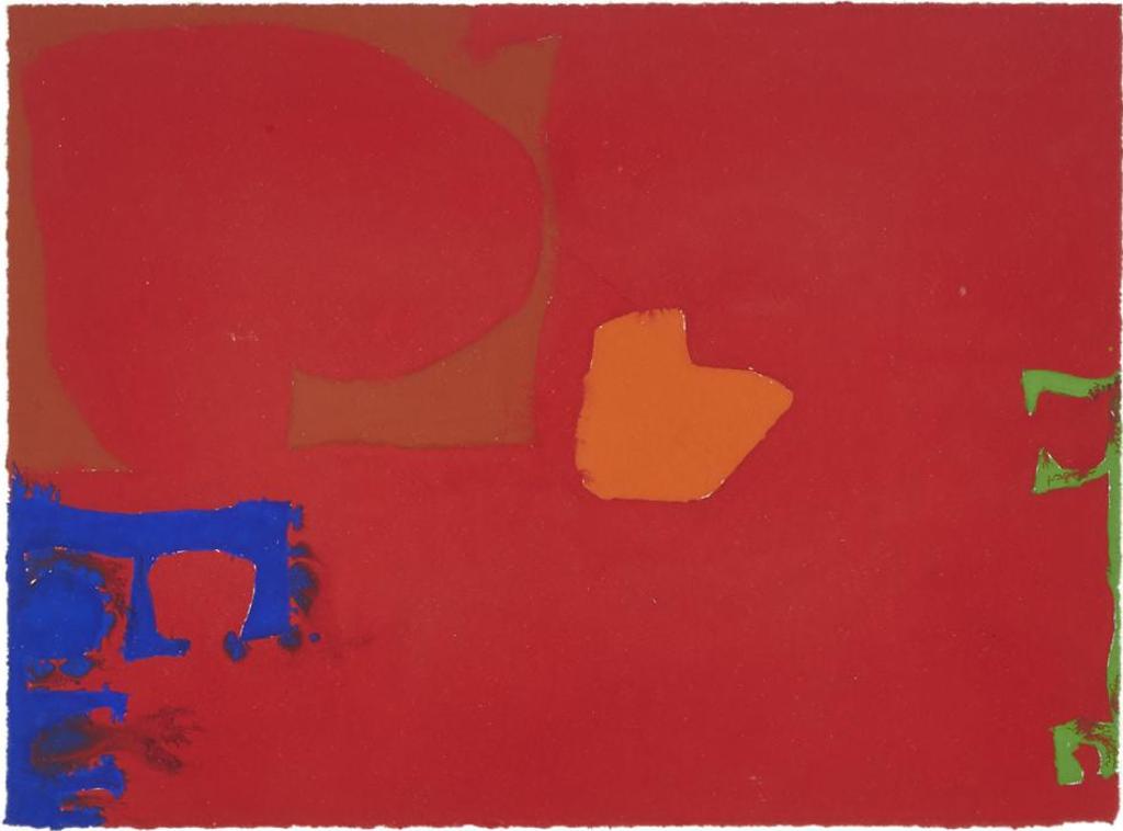 Patrick Heron (1920-1999) - Ultramarine, Sienna, Orange And Emerald In Cadmium,  July, 1970