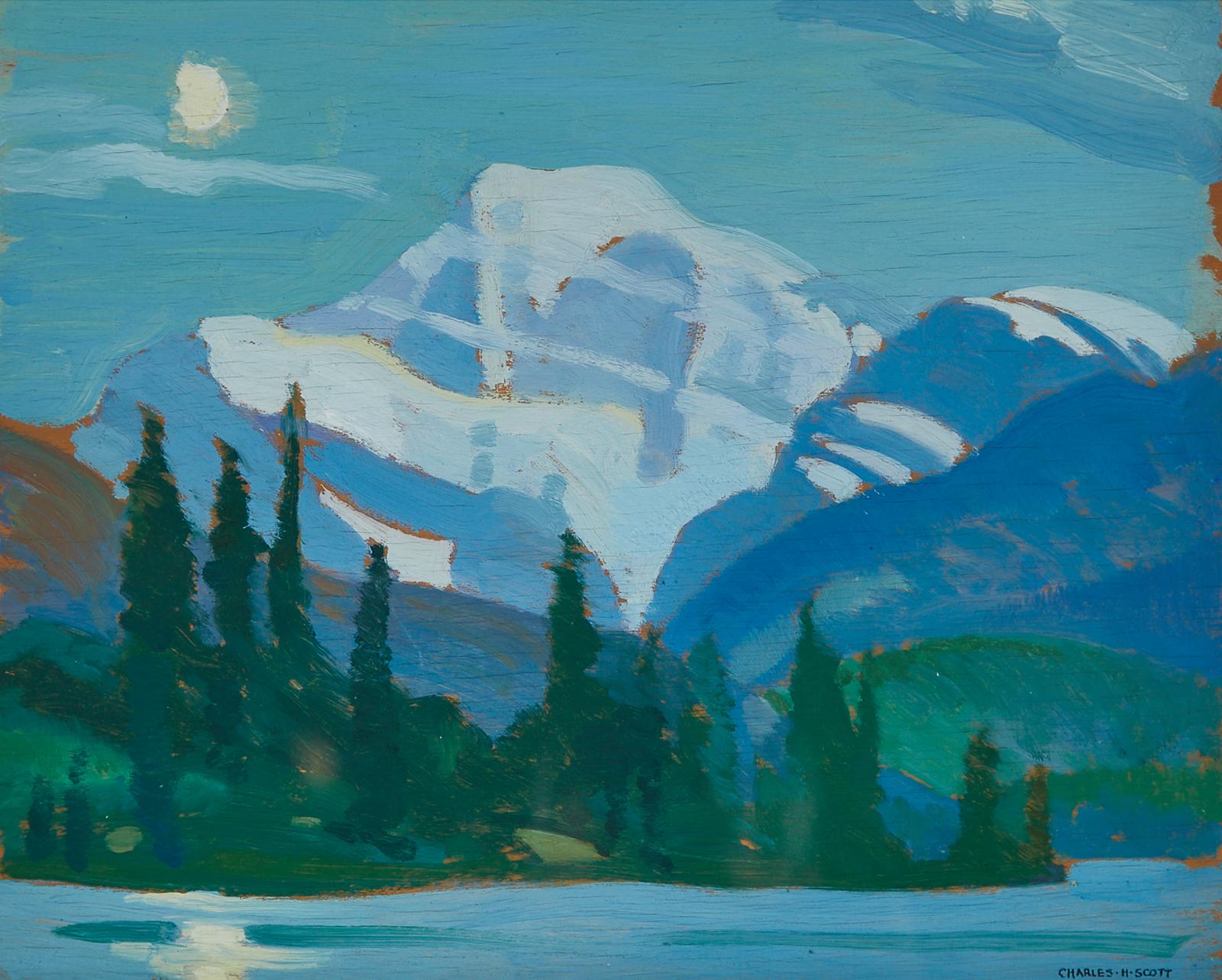 Charles Hepburn Scott (1886-1964) - Summer Moon - Mt. Edith Cavell