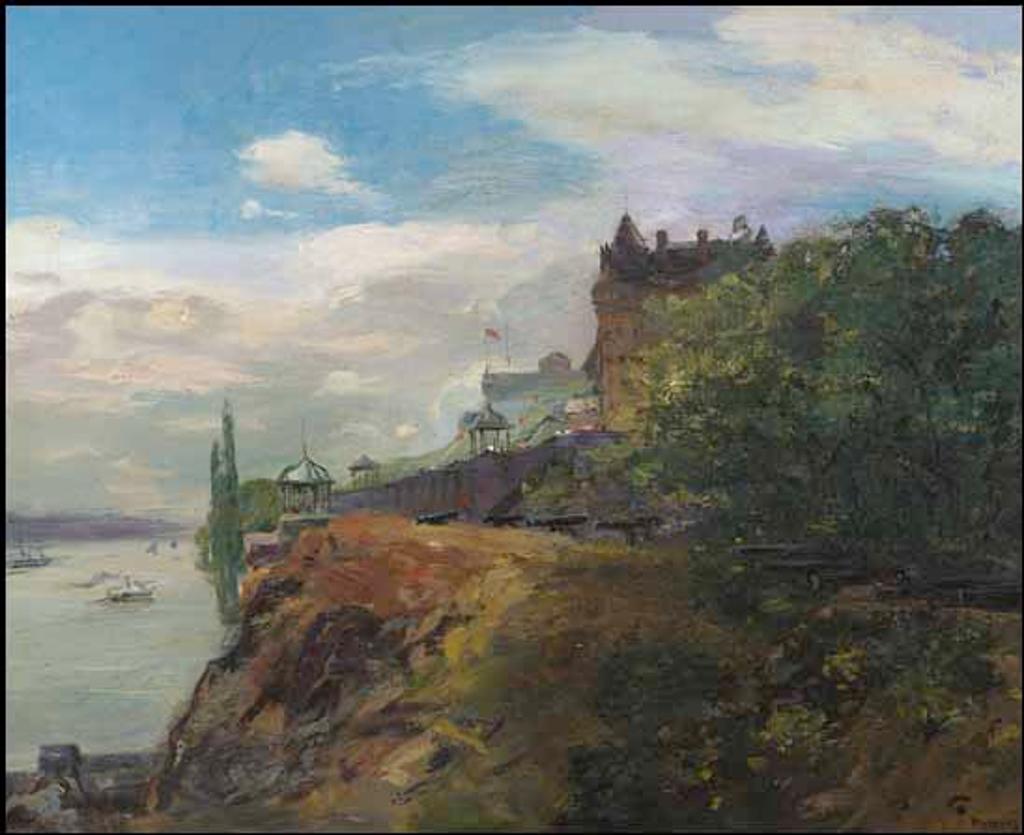 Edmund Montague Morris (1871-1913) - Chateau Frontenac - Cape Diamond from the St. Lawrence
