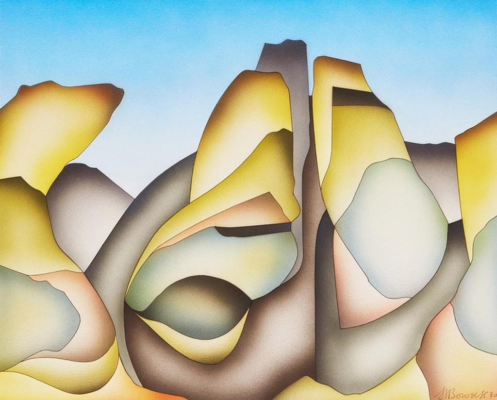 Hendricus Bervoets (1945) - Five Abstract Landscapes