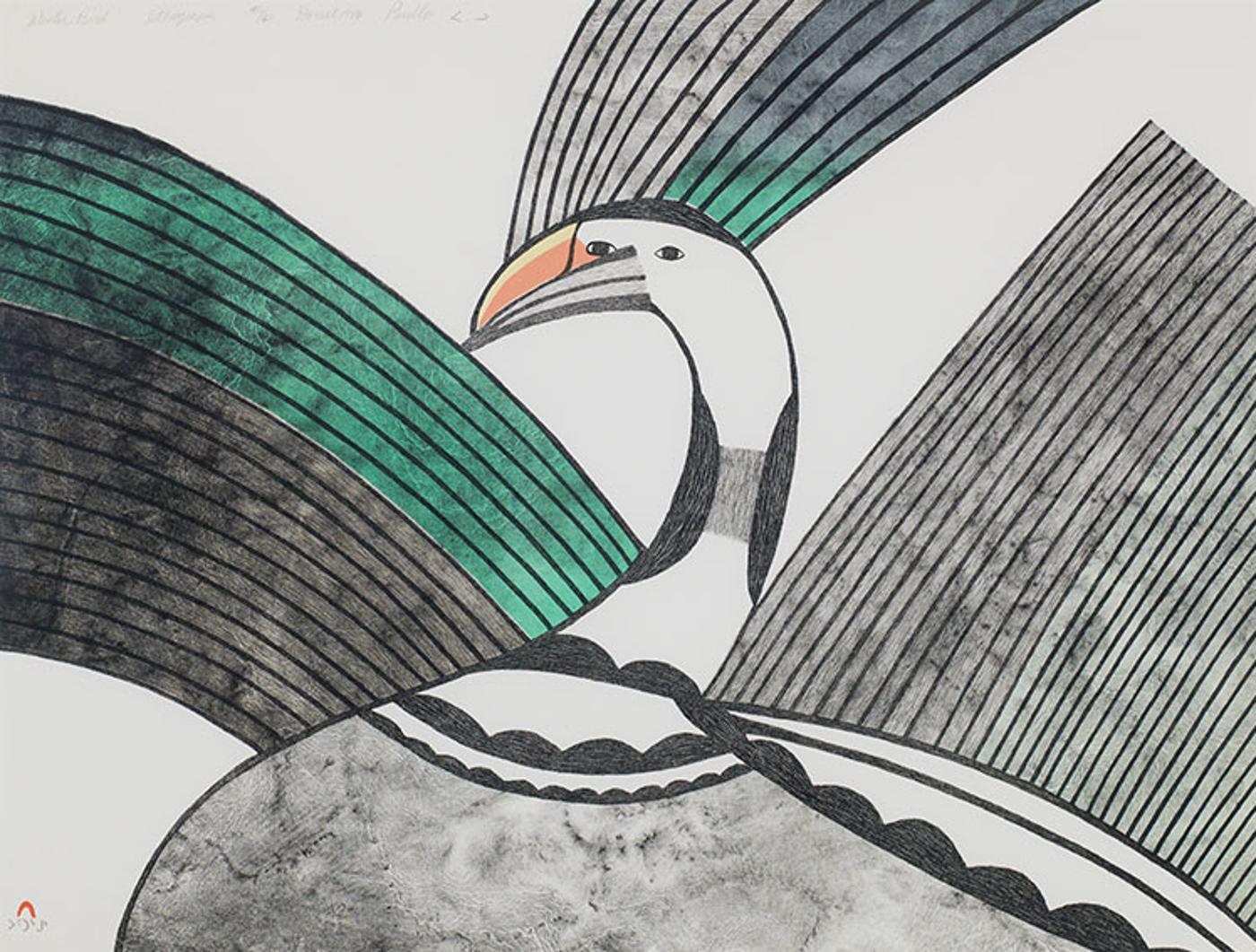 Pudlo Pudlat (1916-1992) - Winter Bird