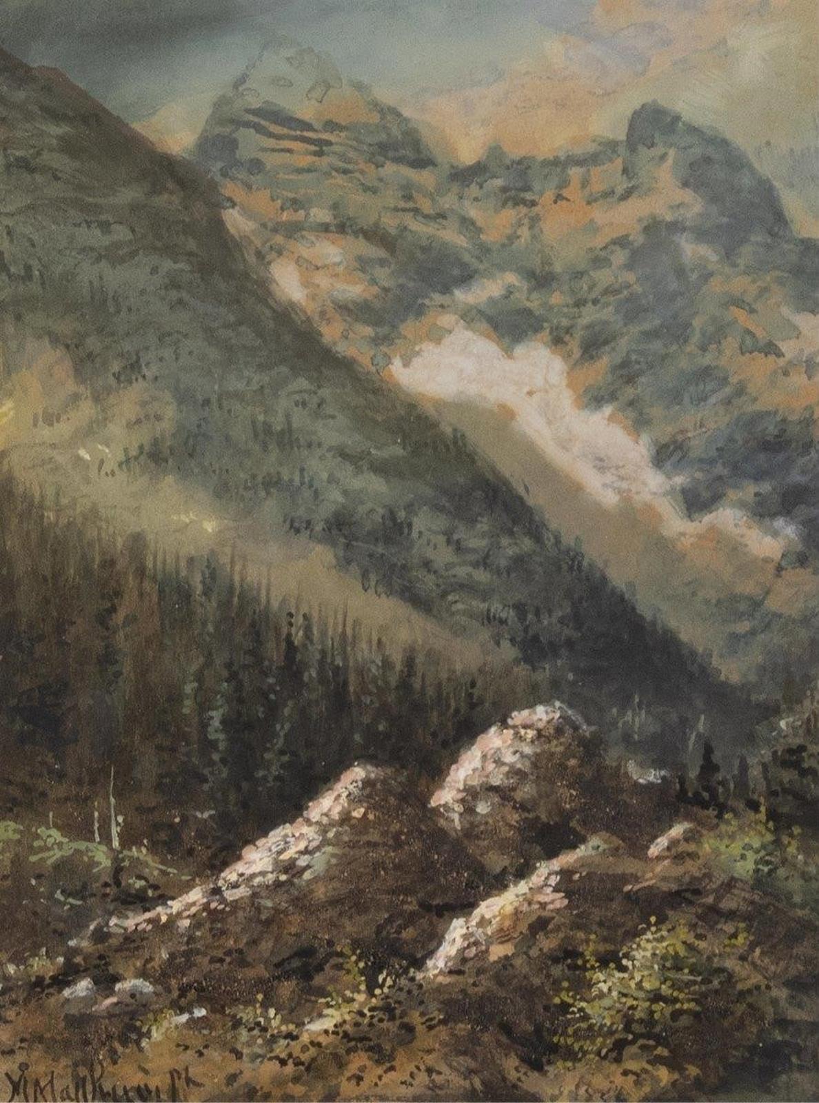 Marmaduke Matthews (1837-1913) - Mountain Landscape