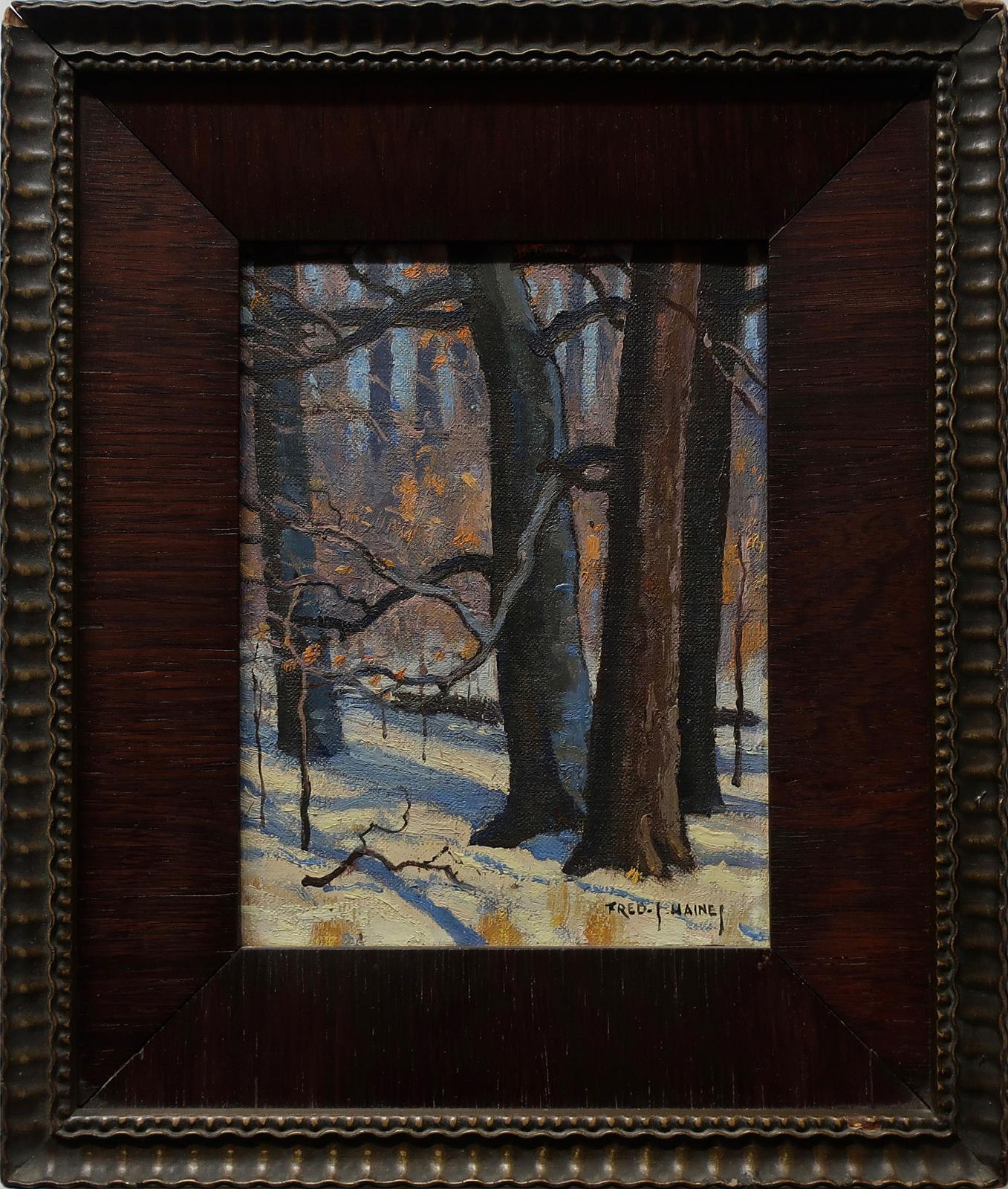 Frederick Stanley Haines (1879-1960) - Untitled (Woodland Shadows - Winter)