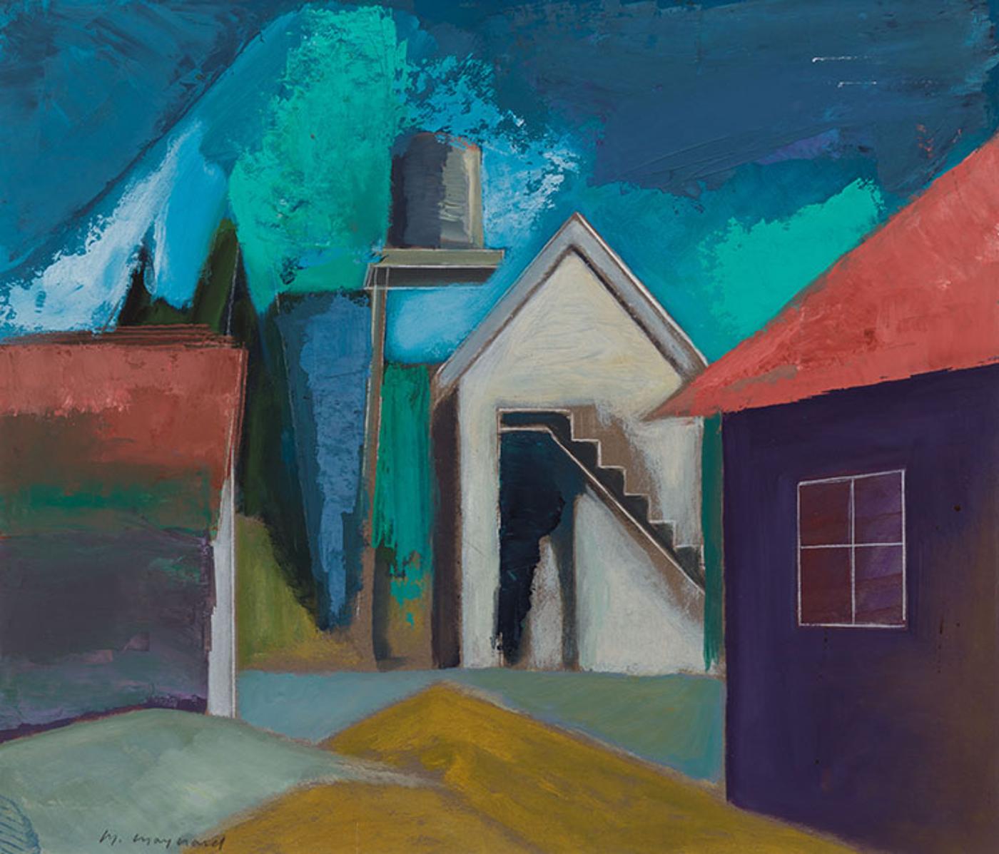 Max Singleton Maynard (1903-1982) - Barnyard Forms - Sooke
