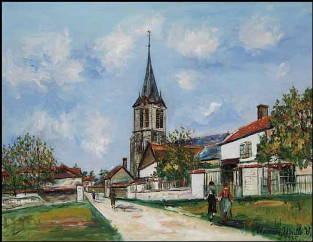 Maurice Utrillo (1883-1955) - Église de la Boissière, Rue Principale