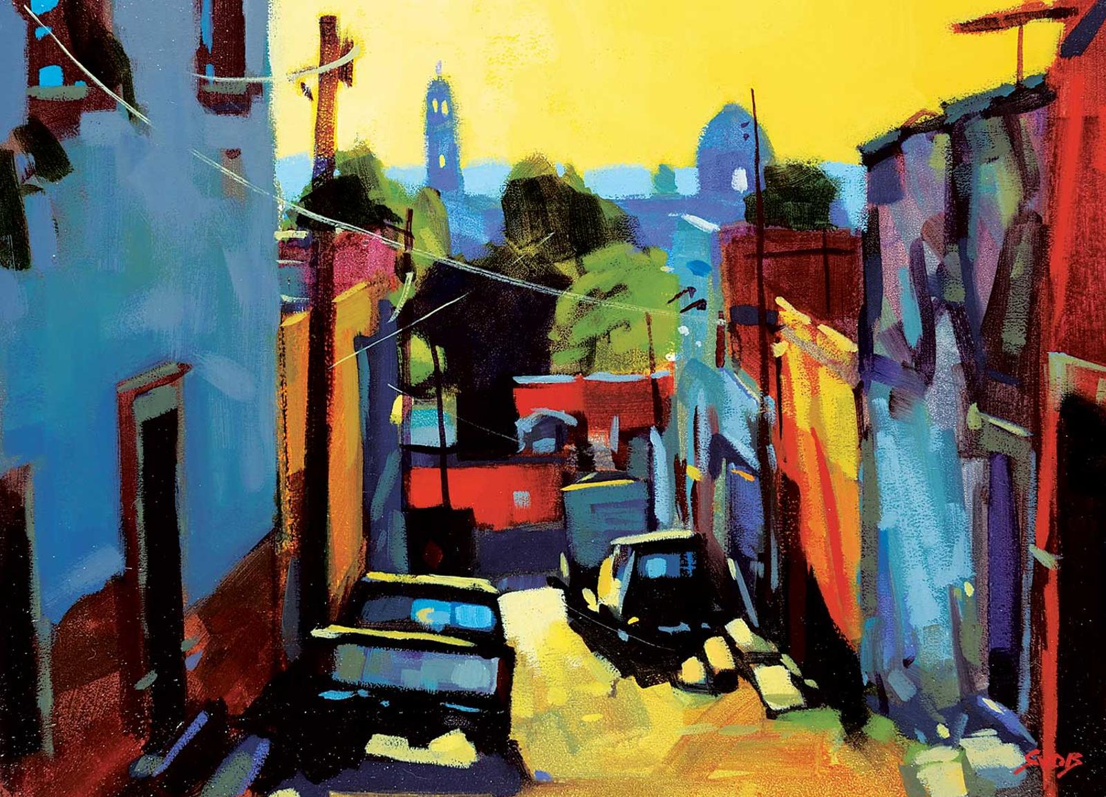 Mike [Charles] Svob (1945) - A Narrow Street [San Miguel de Allende]