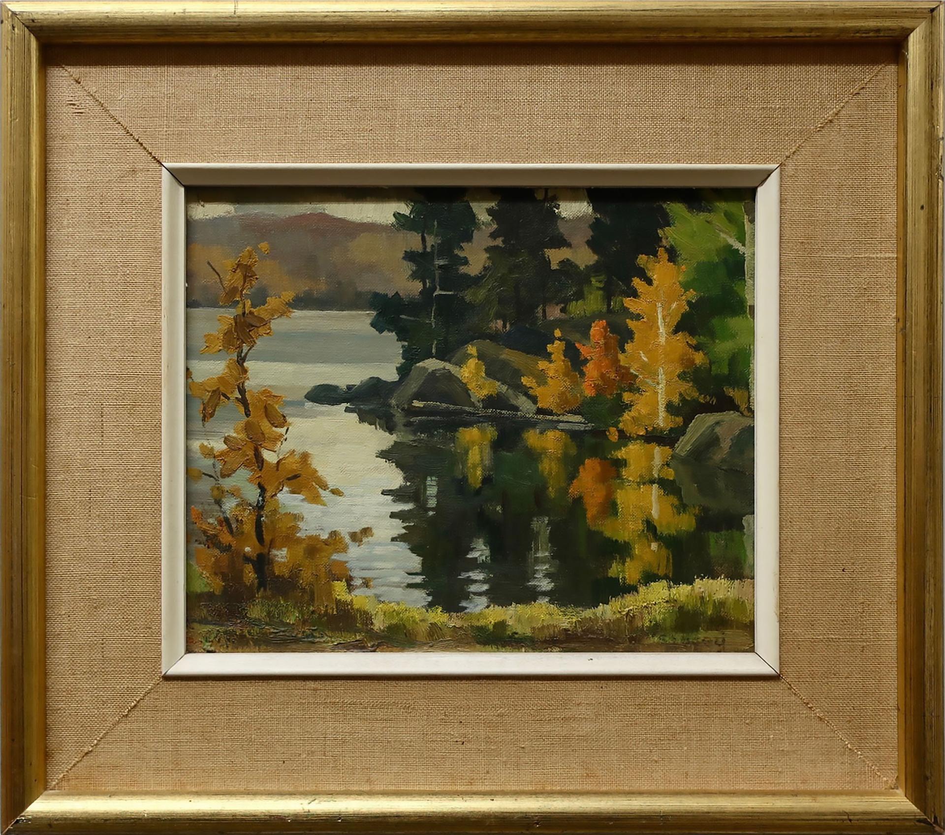 Harold Oswald Stacey (1909-1968) - Reflections - Carson Lake, Ont.