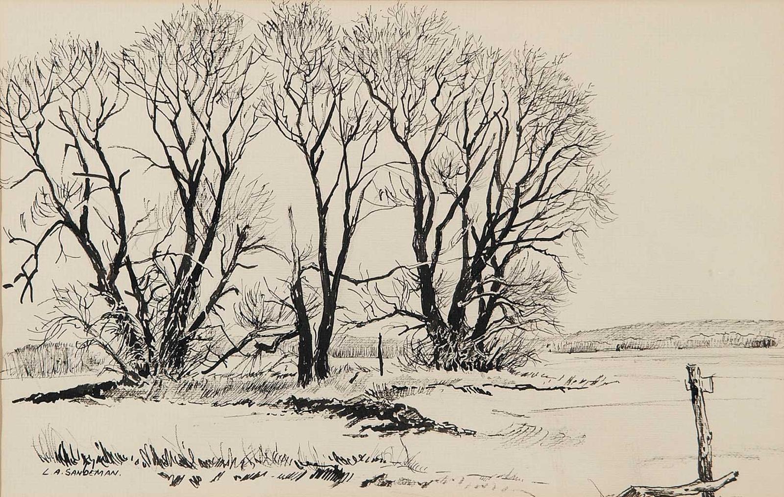 Leonard Anthony Sandeman (1923) - Untitled - Tree Sketch