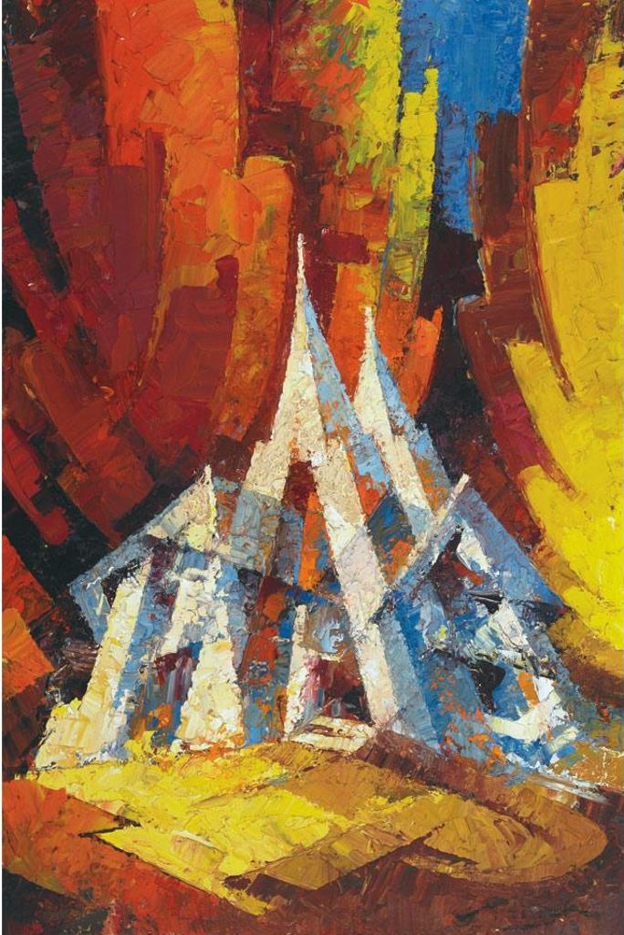 Frederick Steiger (1899-1990) - Autumn Church (The Old House)