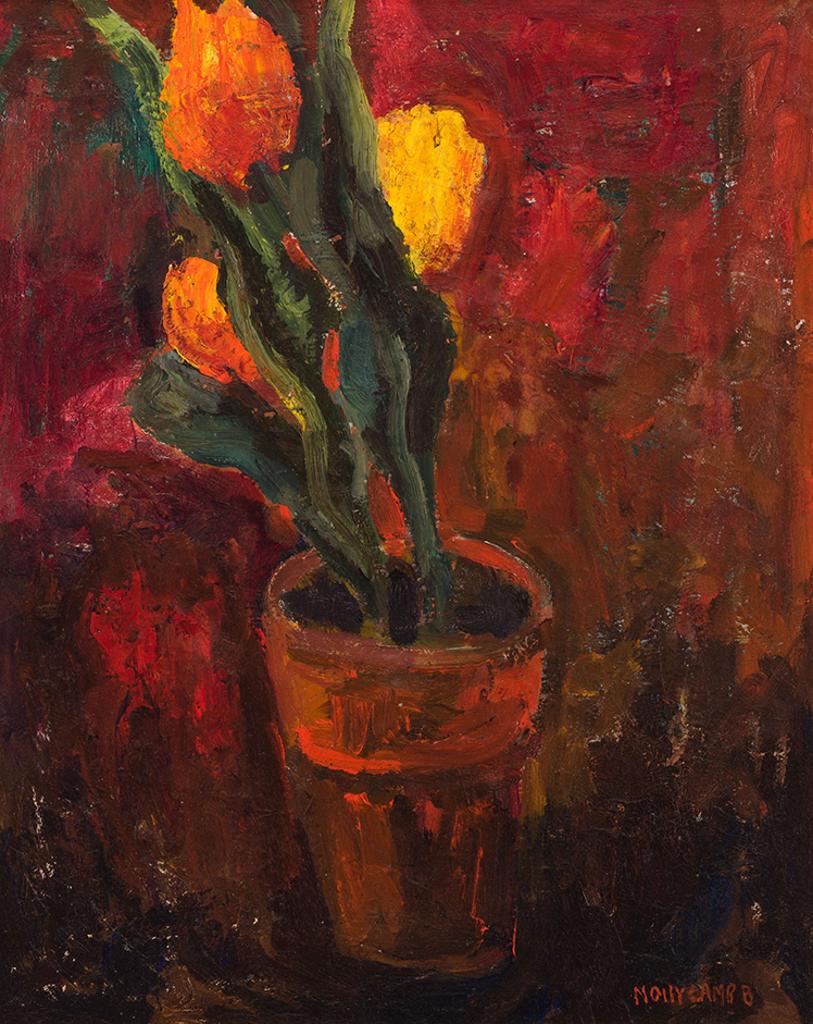 Molly Joan Lamb Bobak (1922-2014) - Dark Tulips