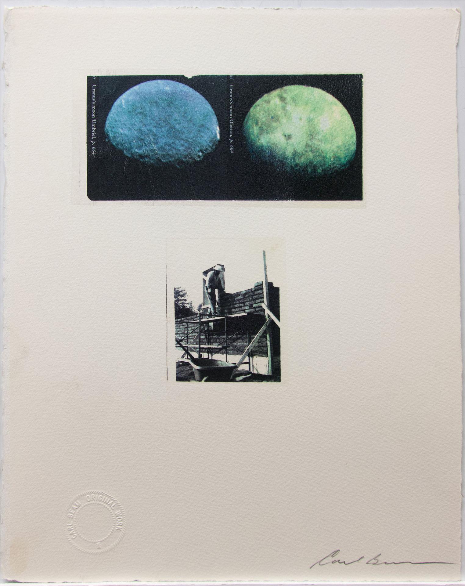 Carl Beam (1943-2005) - Uranus's Moon (Bricklayer)