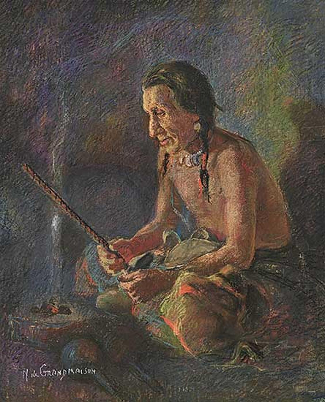 Nicholas (Nickola) de Grandmaison (1892-1978) - Medicine Man, Brockett, Alberta