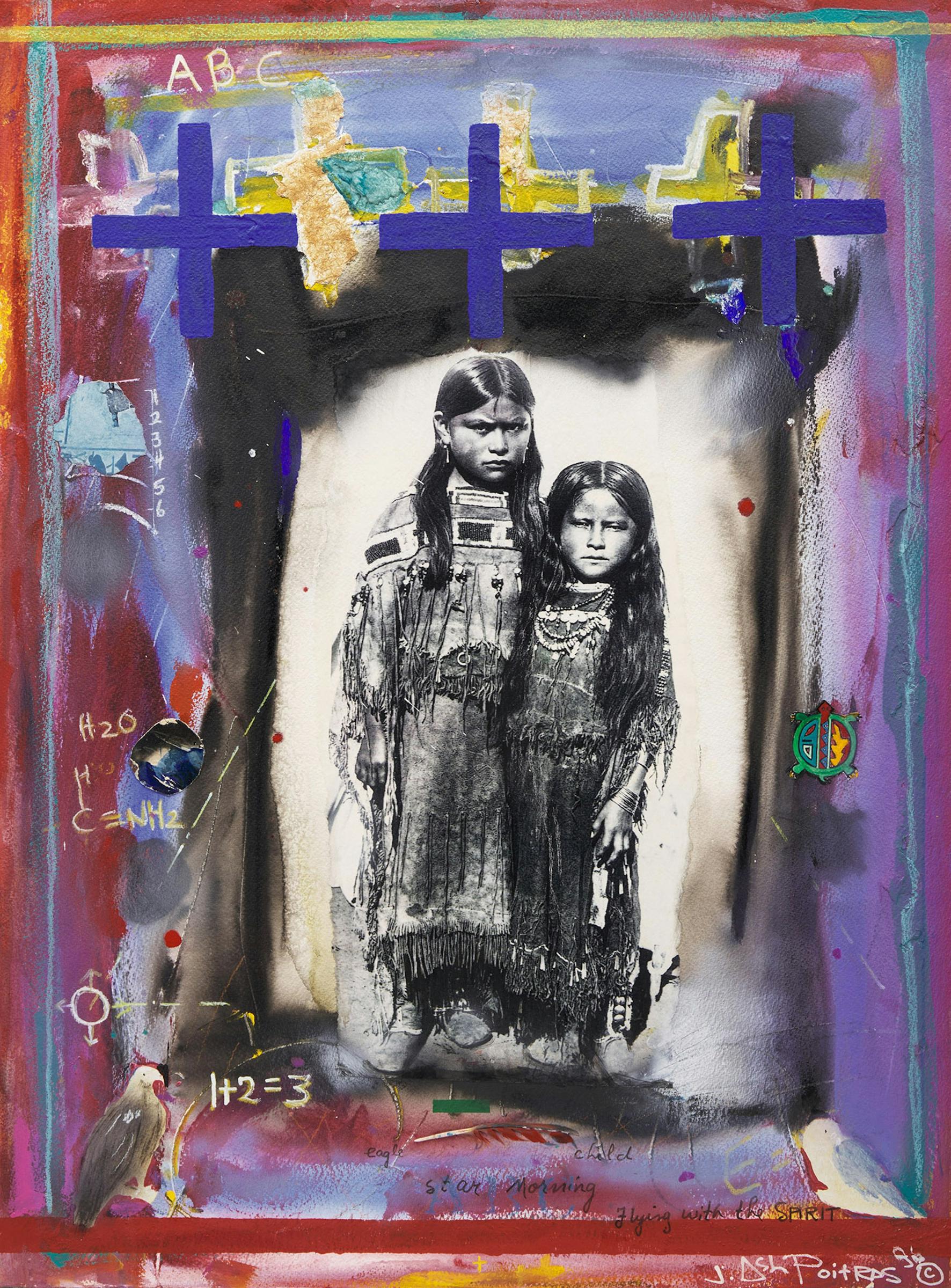 Jane Ash Poitras (1951) - Flight of the Eagle, 1996