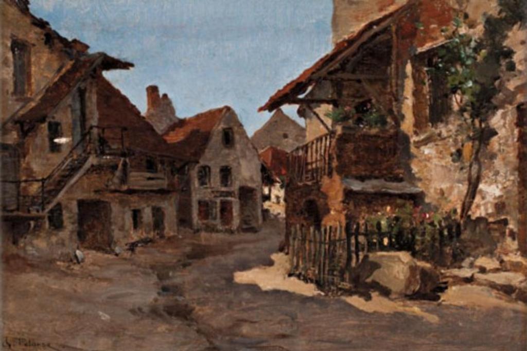 Léon Germain Pelouse (1838-1891) - Un Rue de Beure