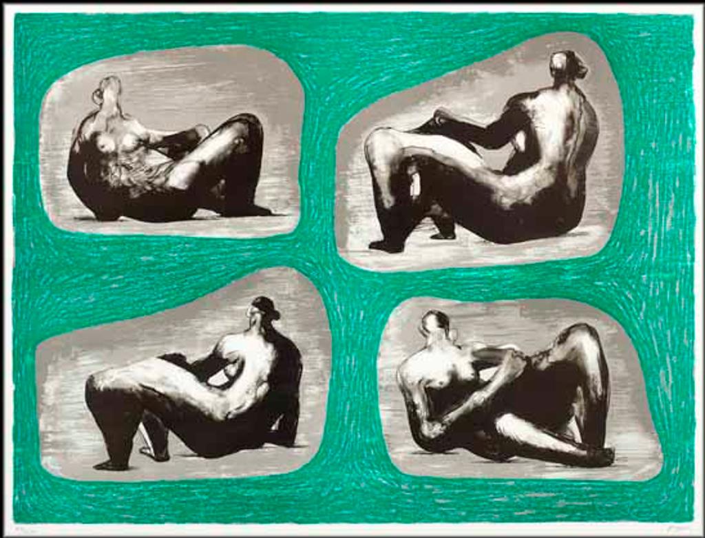 Henry Spencer Moore (1898-1986) - Four Reclining Figures - Caves