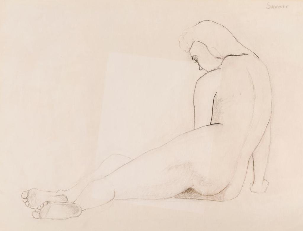 Gerald Savoie (1930) - Untitled - Study of a Female Model