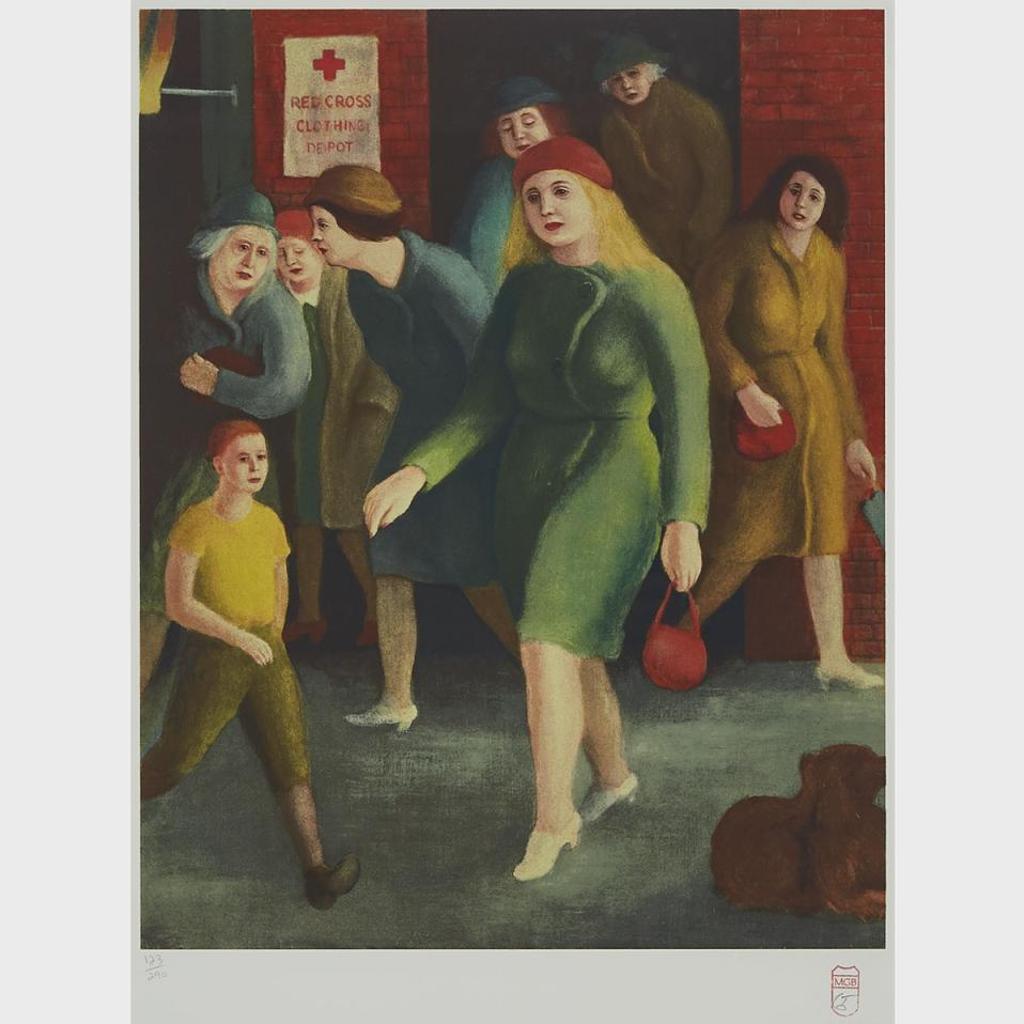 Miller Gore Brittain (1912-1968) - Leaving The Clothing Depot