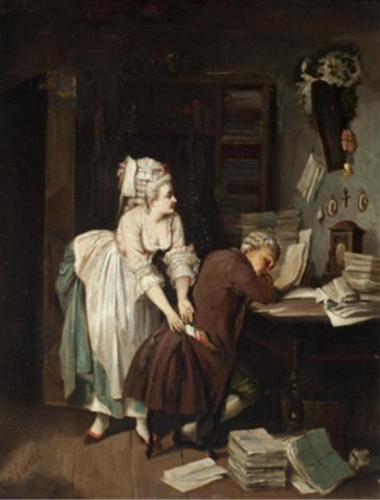 Carl Von Blass (1815-1894) - The Love Letter
