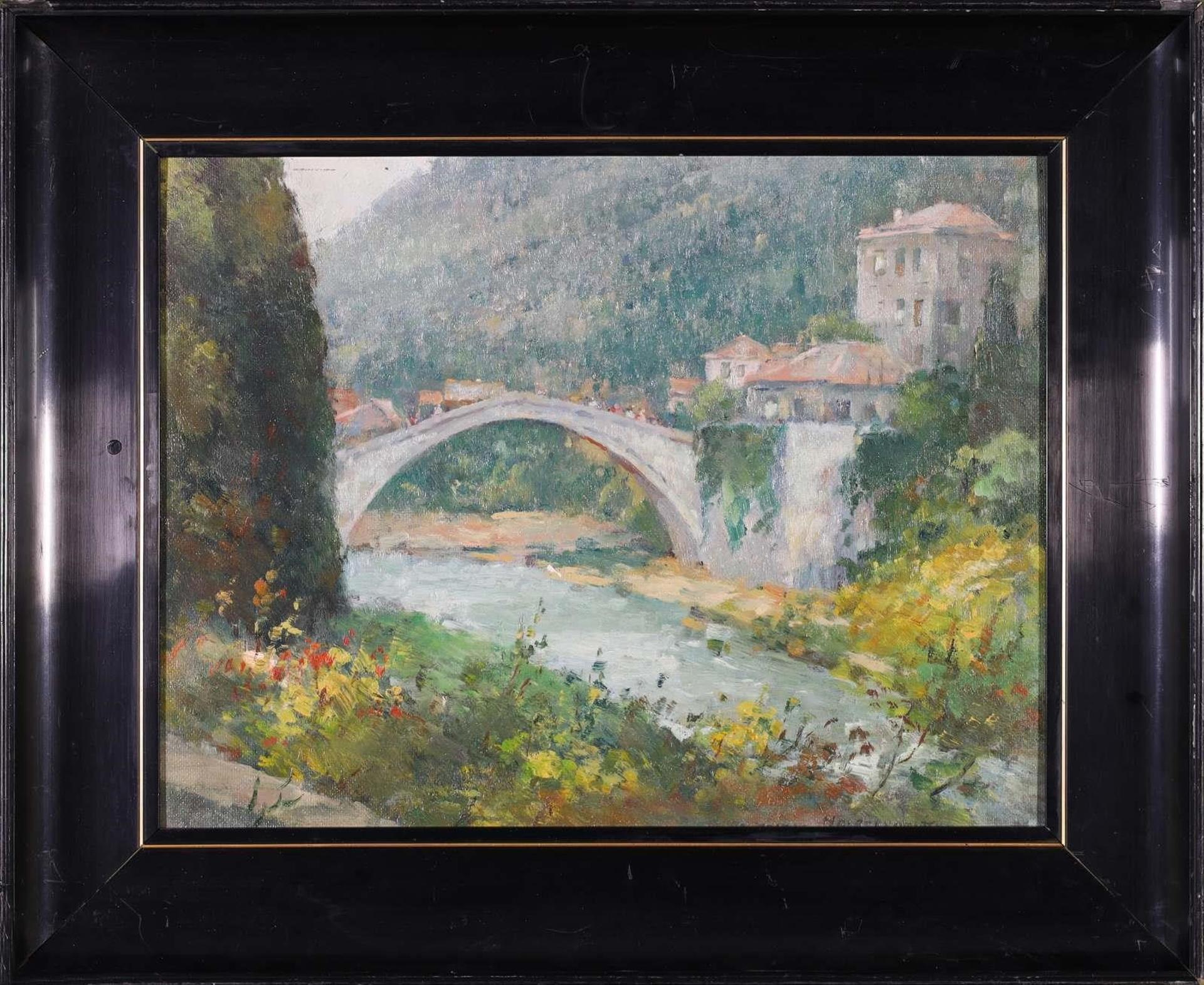 Istvan Halasi-Horvath (1904-1994) - Untitled, Stone Bridge, Northern Italy