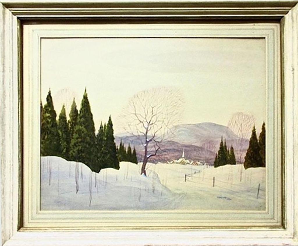 Graham Norble Norwell (1901-1967) - Village In Winter - Laurentians