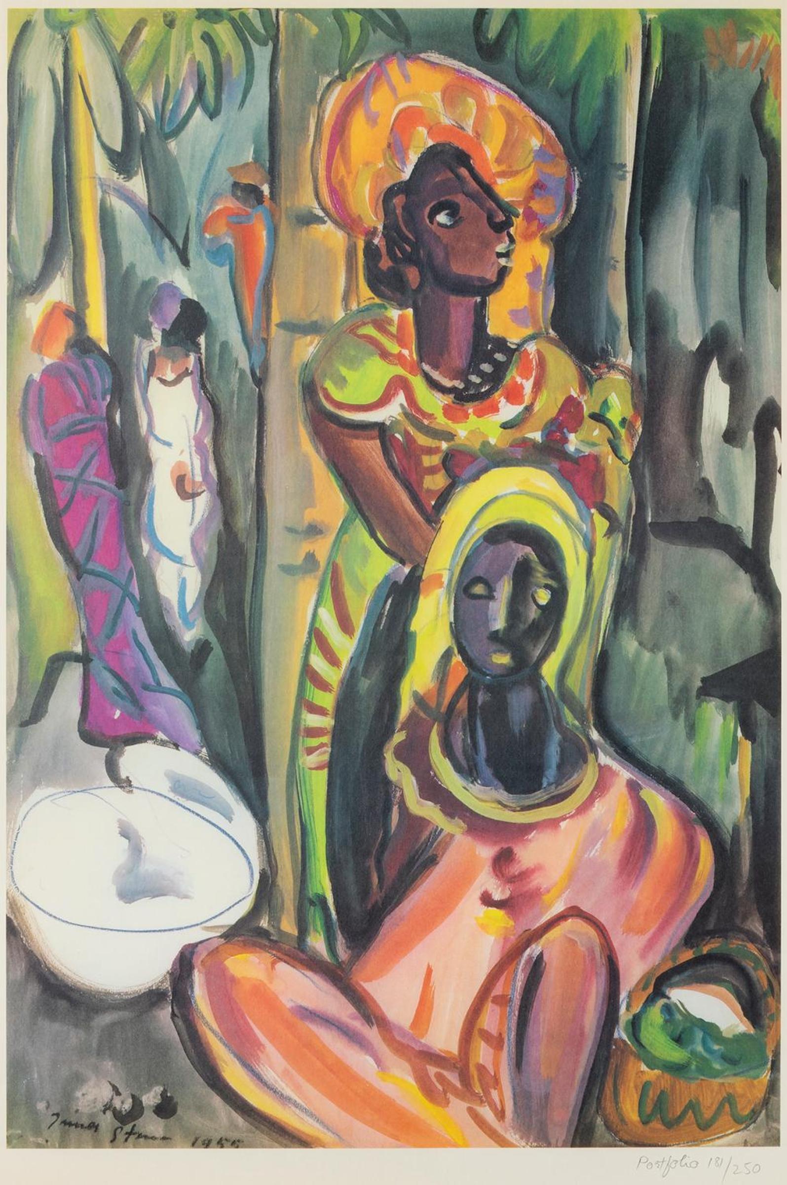 Irma Stern (1894-1966) - Women in a Market