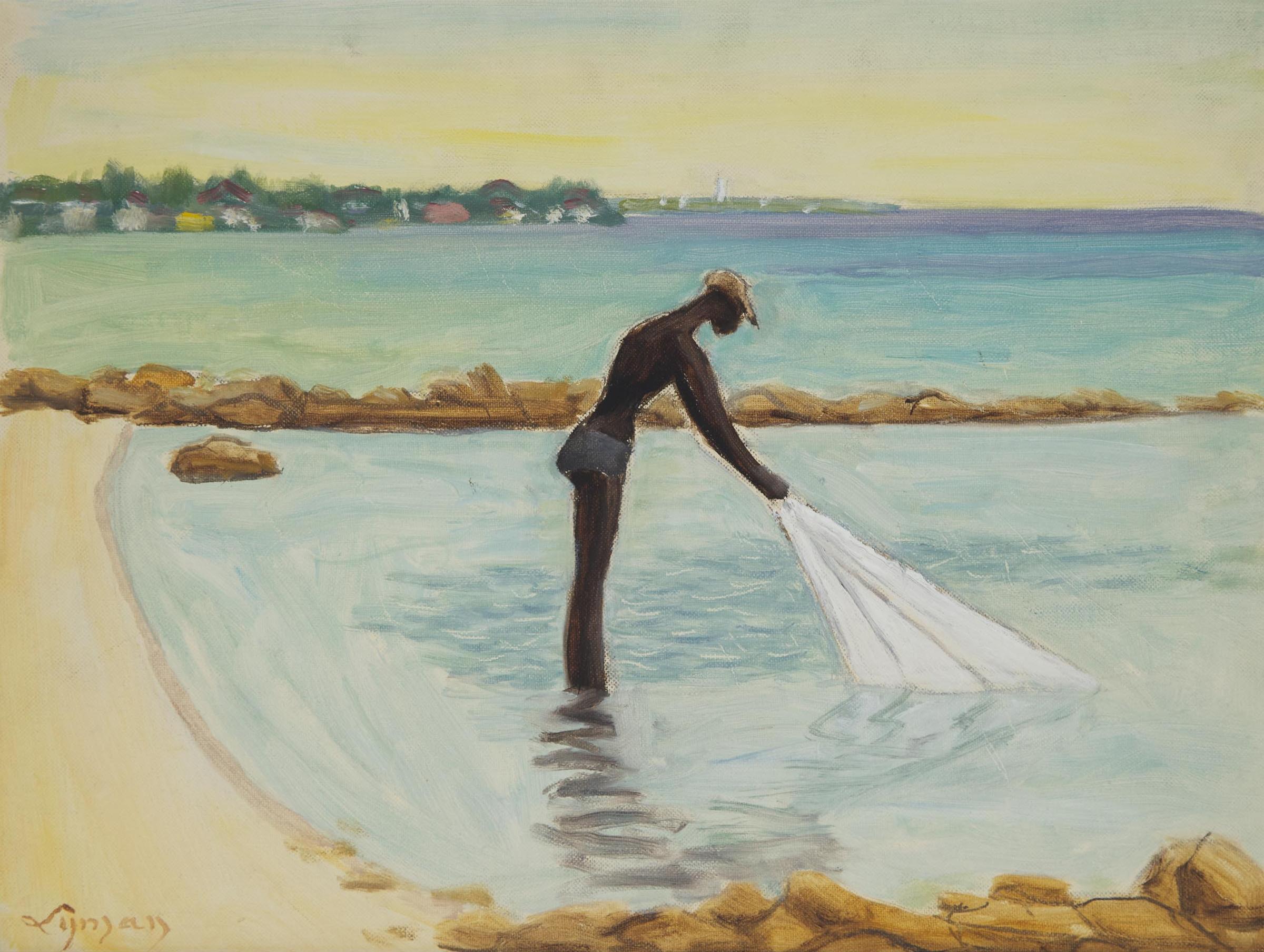 John Goodwin Lyman (1886-1967) - Catching Bait, Barbados