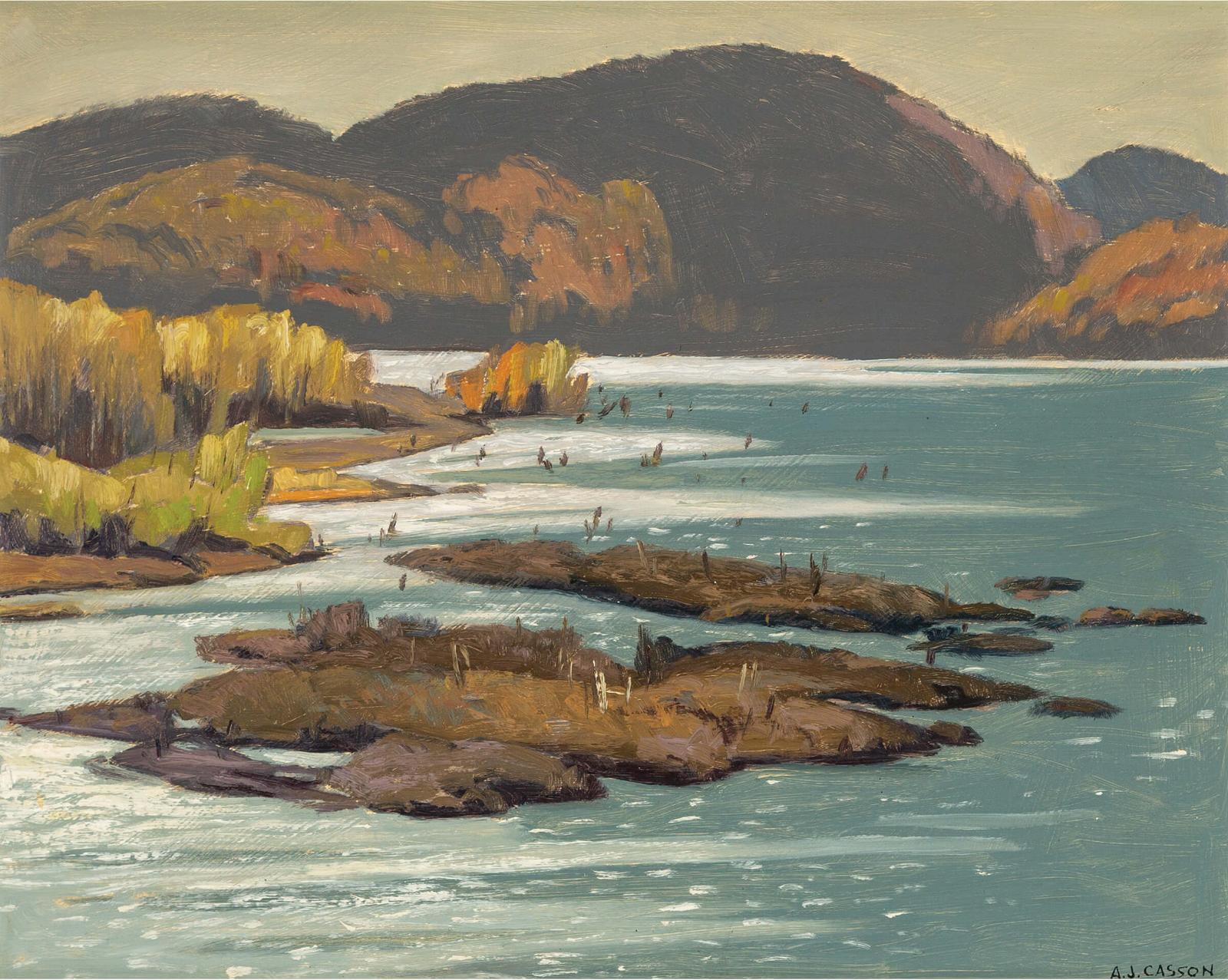 Alfred Joseph (A.J.) Casson (1898-1992) - Morning Light - Lake Baptiste