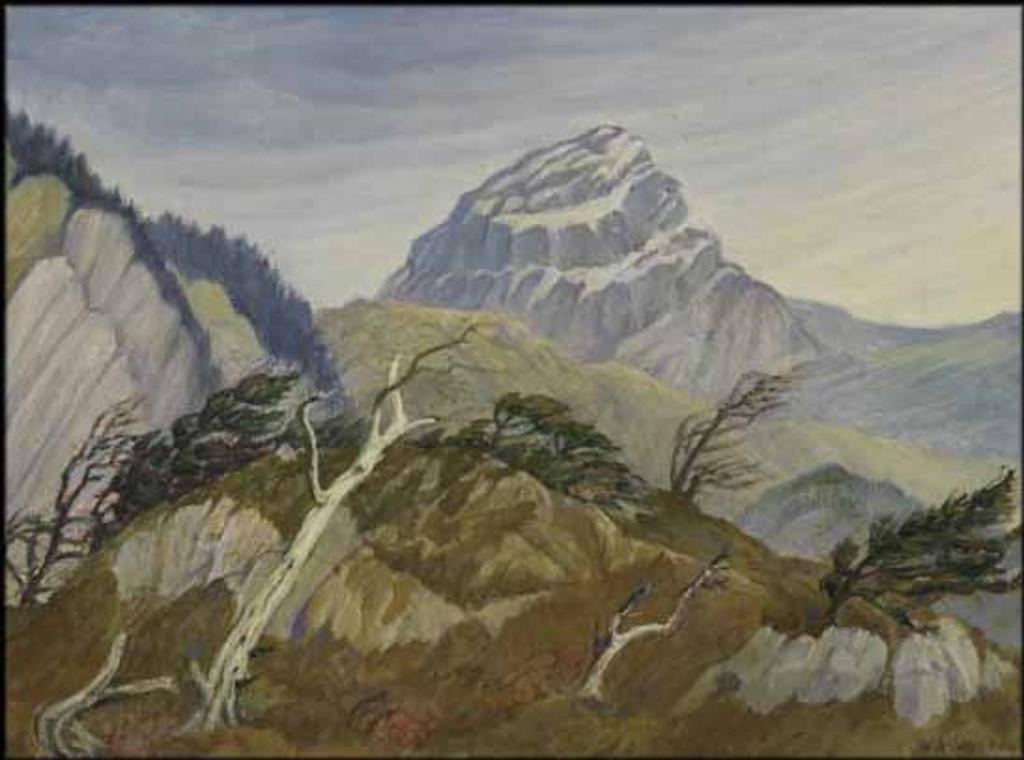William Percival (W.P.) Weston (1879-1967) - Crow's Nest Mt. from the Pass