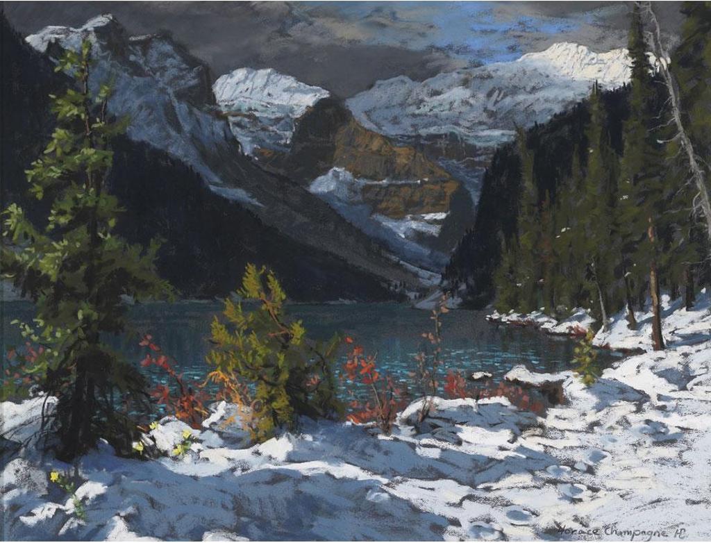 Horace Champagne (1937) - Fresh, Clean, White Snow, Lake Louise, Banff Nat. Pk., Alberta
