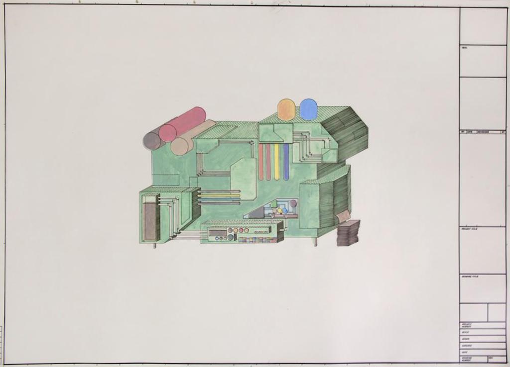 Jesse MacDonald - Untitled - Coloured Blueprint
