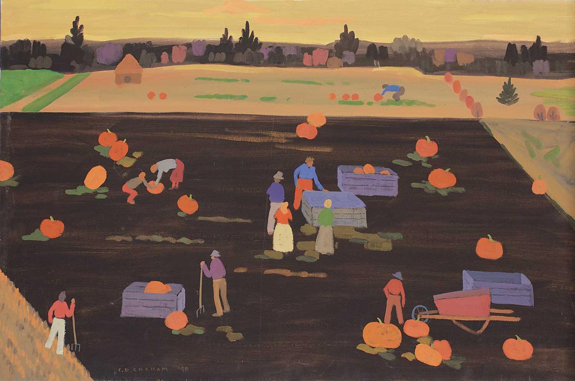 Colin D. Graham (1915-2010) - A Good Year for Pumpkins