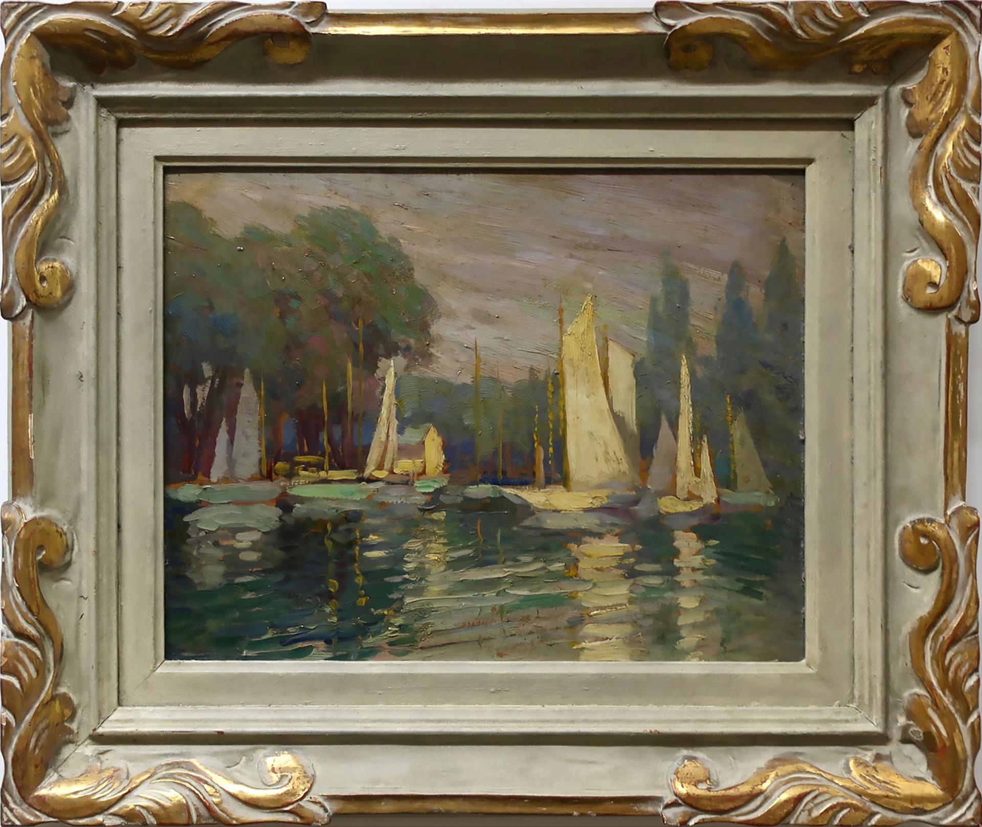 Emily Louise (Orr) Elliott (1867-1952) - Untitled (The Yacht Club)