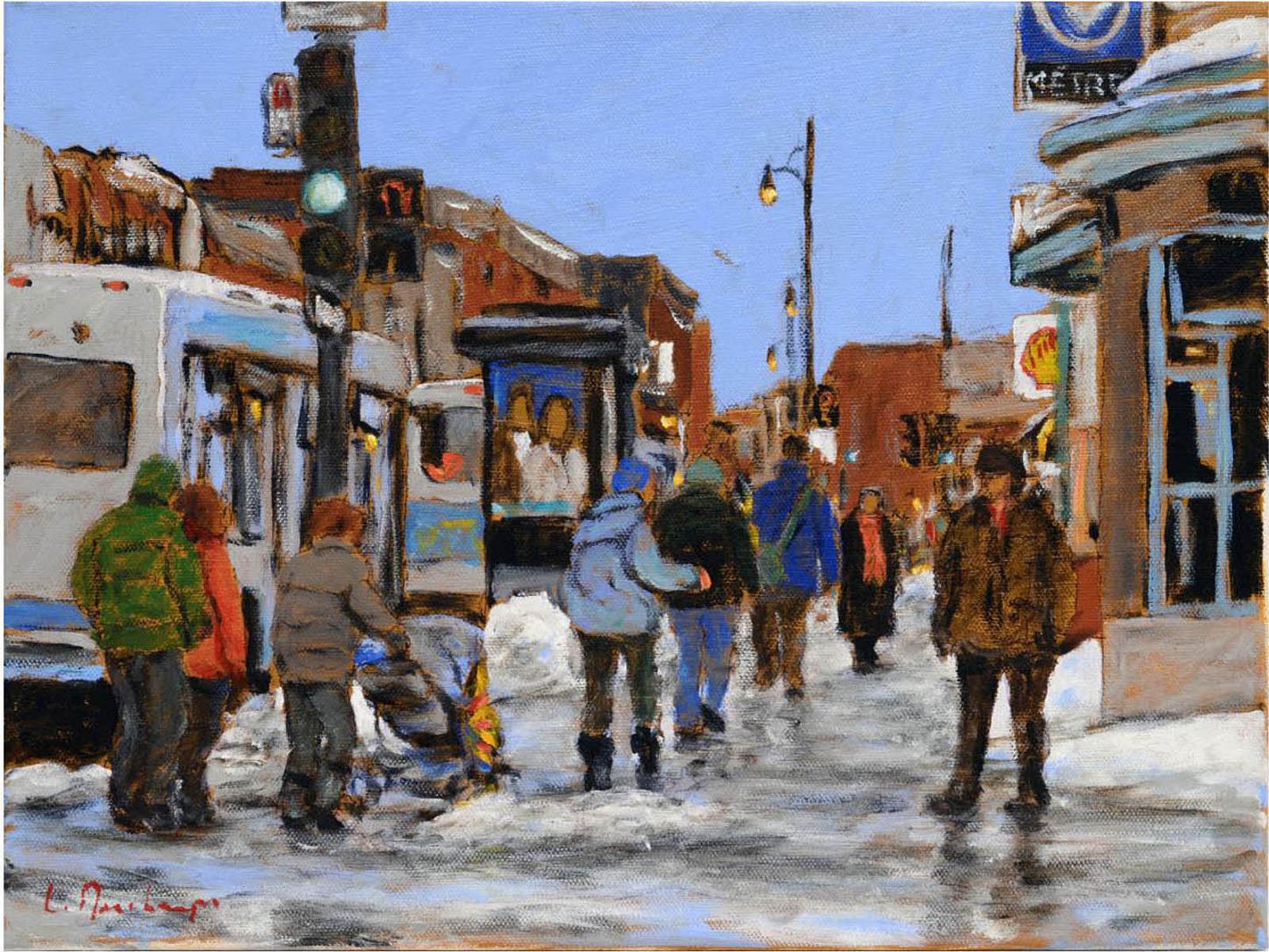 Luc Deschamps (1961-2021) - Ste-Catherine and Atwater  Mtl
