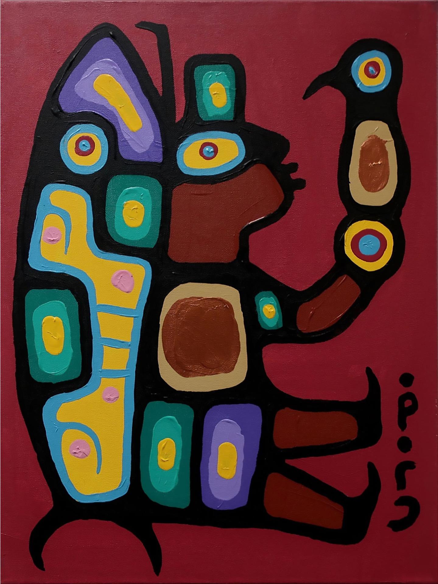 Christian Morrisseau (1969) - Boy & Fish