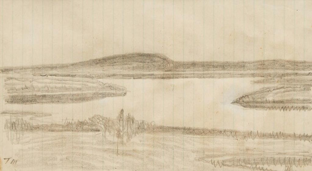 Thoreau MacDonald (1901-1989) - Marsh Hawk; Untitled Landscape