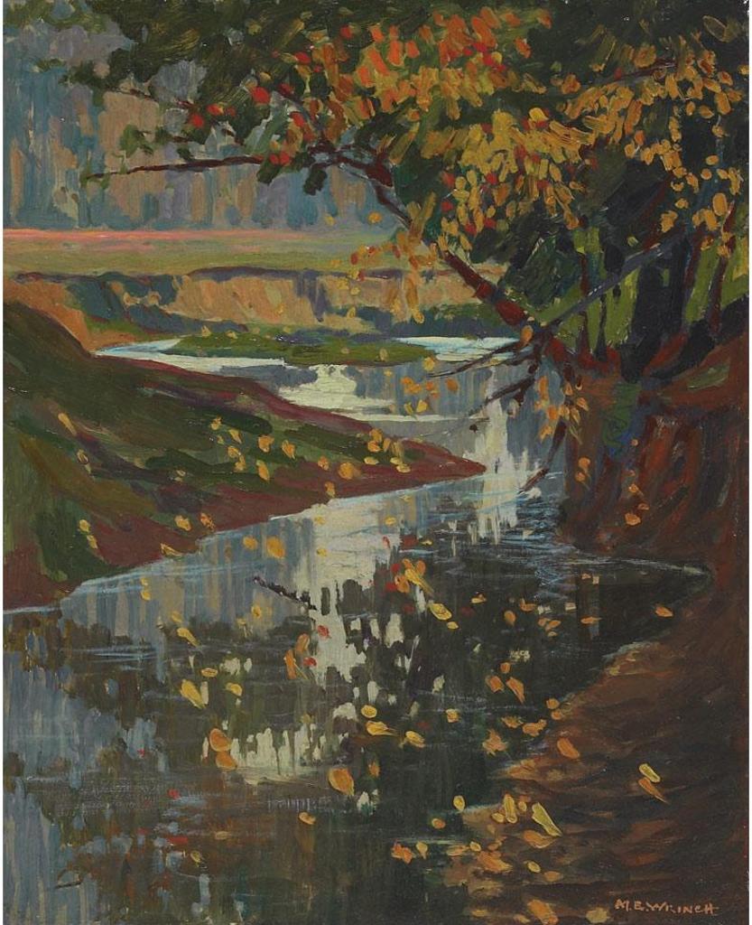 Mary Evelyn Wrinch (1877-1969) - Stream, Falling Leaves