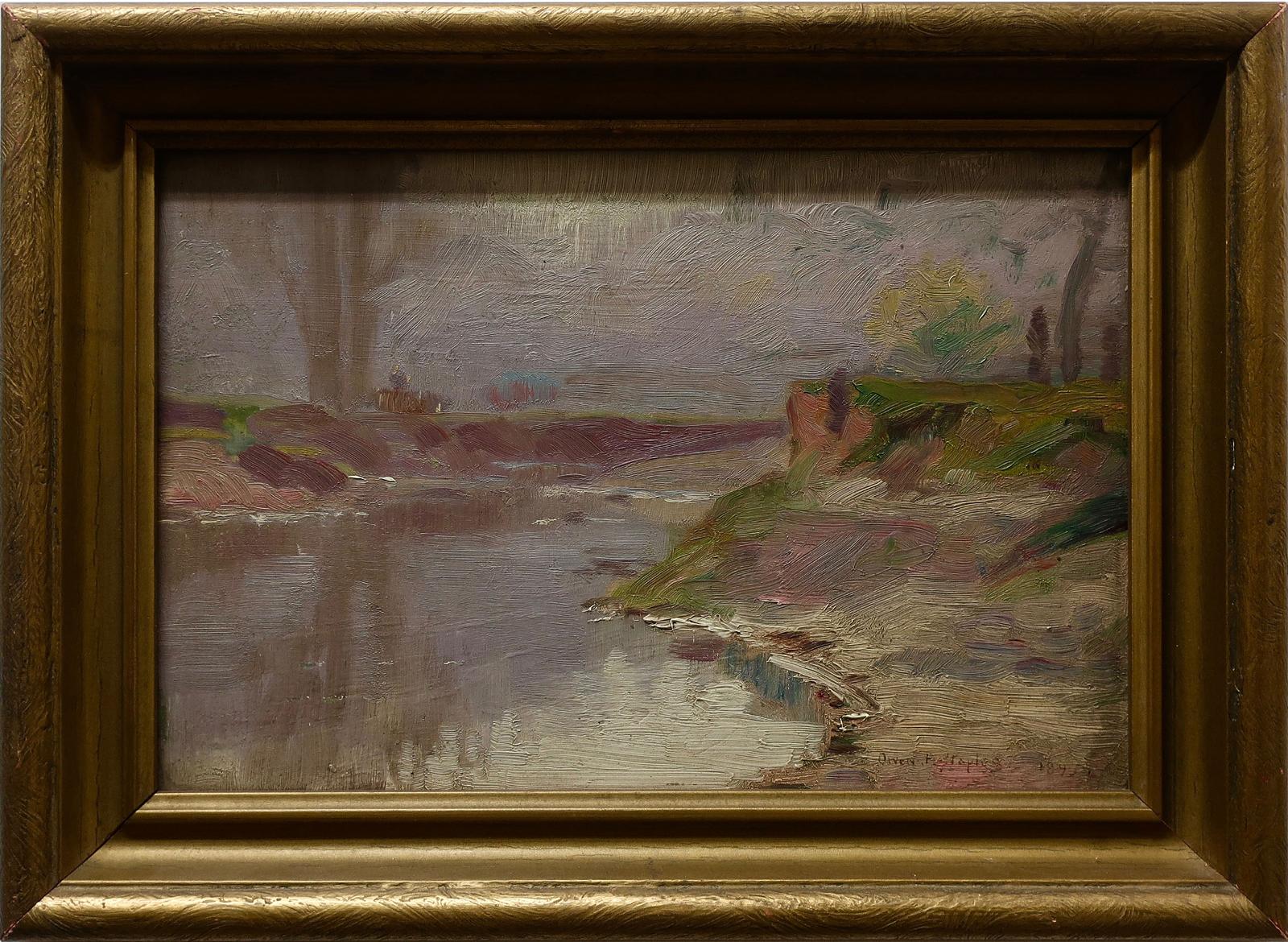 Owen B. Staples (1866-1949) - Untitled (Riverbank)