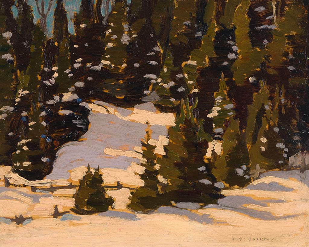 Alexander Young (A. Y.) Jackson (1882-1974) - Wood Interior, Winter, Algoma District