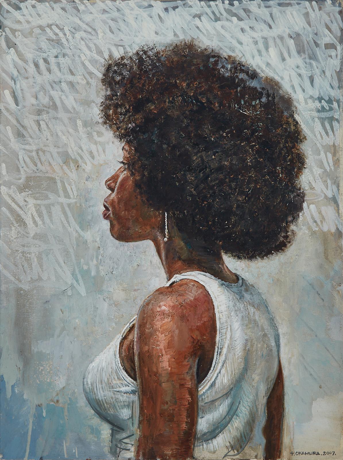 Tim Okamura (1968) - Saint Tag (Girl With Afro), 2007