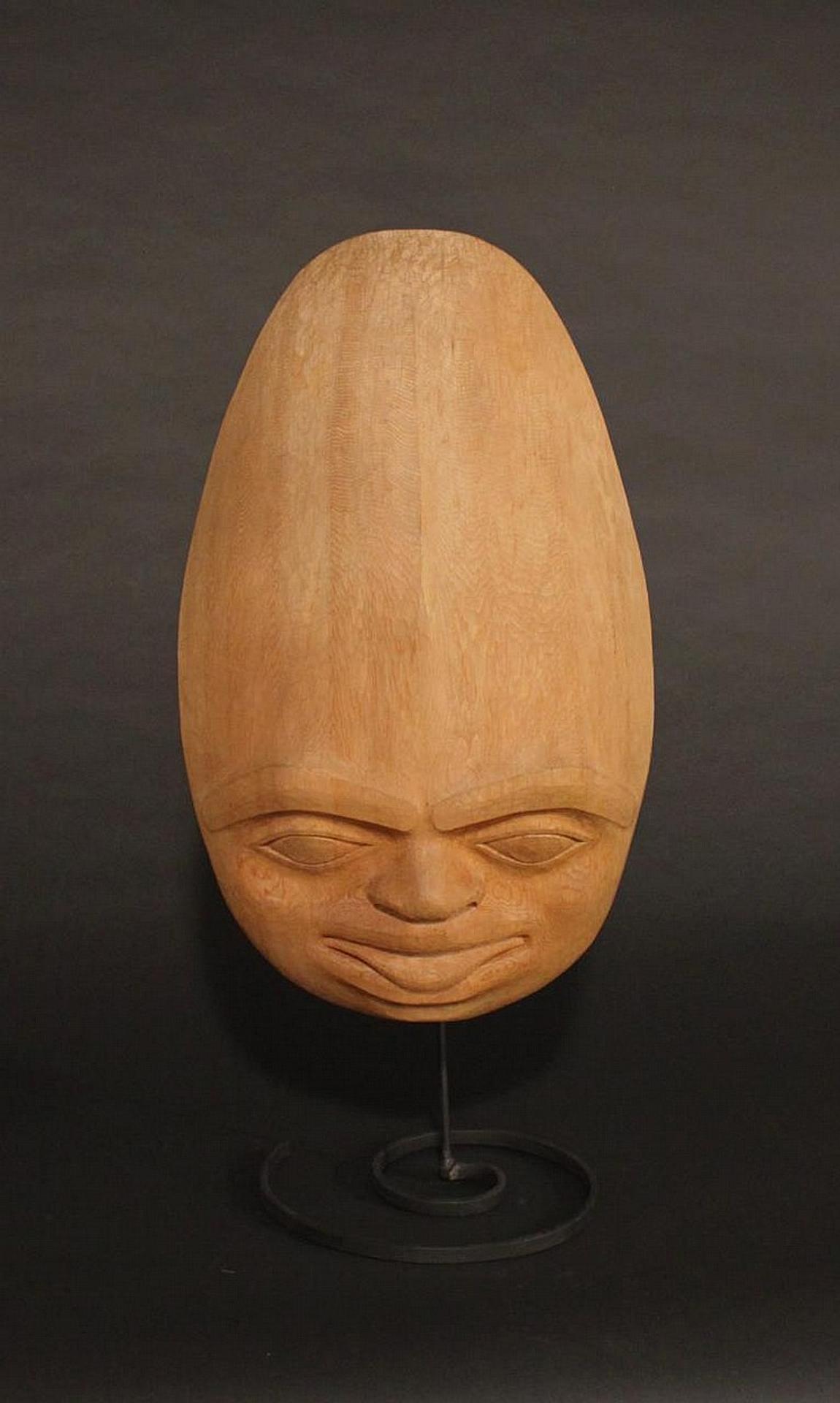Beau Dick (1955-2017) - a carved red cedar lady bug/woodworm mask