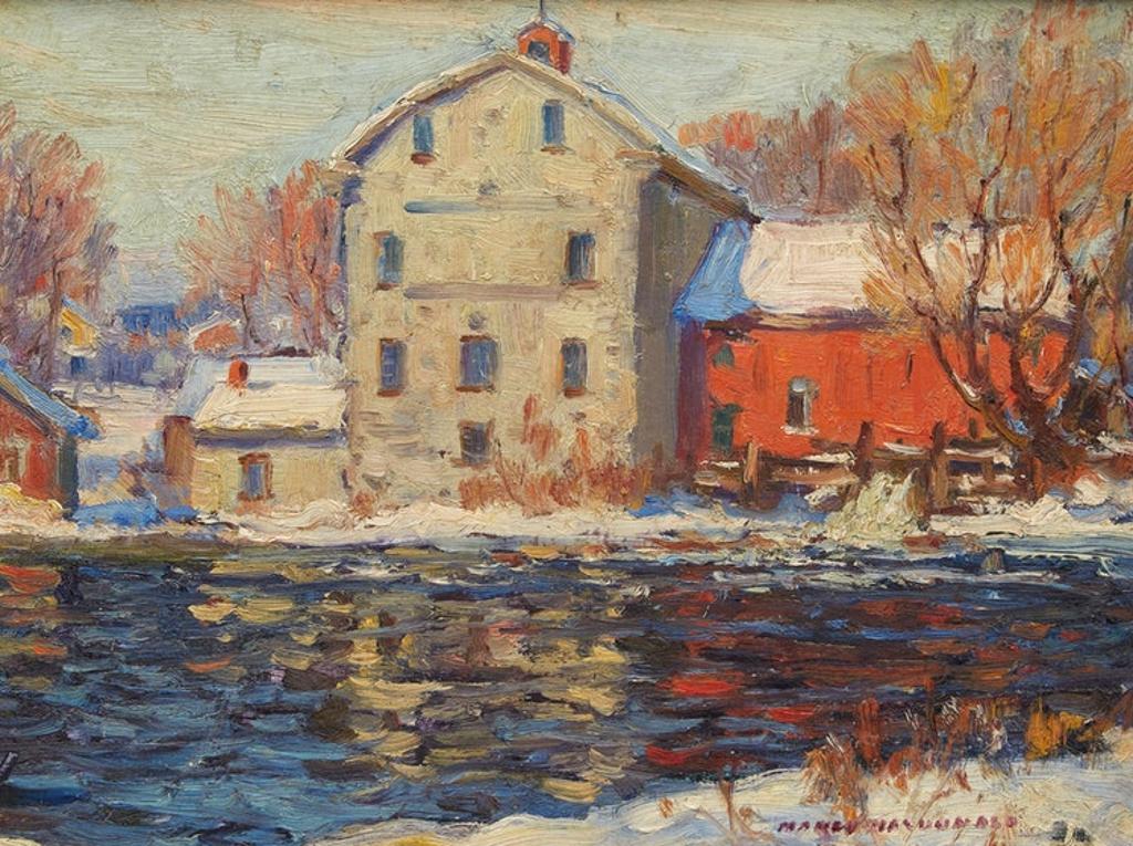 Manly Edward MacDonald (1889-1971) - Mill Along Winter Stream